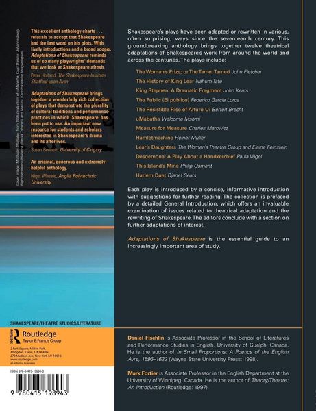 Produktbild: Adaptations of Shakespeare