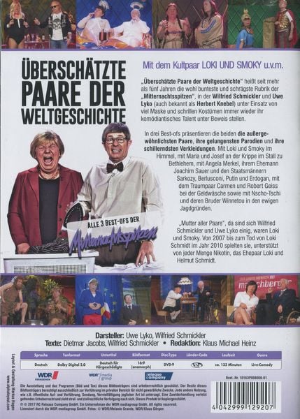 Produktbild: Best-of &Uuml;bersch&auml;tzte Paare der Weltgeschichte (Mitternachtsspitzen)