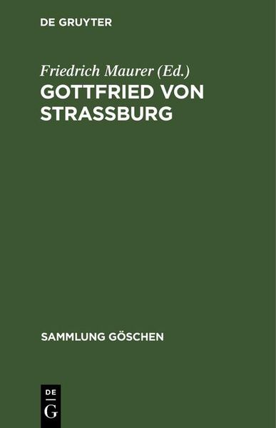 Produktbild: Gottfried von Strassburg