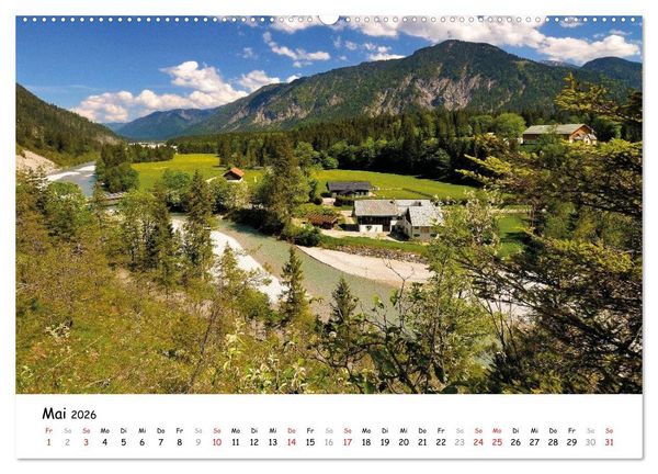 Produktbild: Wundersch&ouml;nes Isartal 2026 (hochwertiger Premium Wandkalender 2026 DIN A2 quer), Kunstdruck in Hochglanz