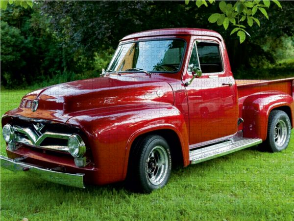Produktbild: CALVENDO Puzzle FORD F 100 | 1000 Teile Lege-Gr&ouml;&szlig;e 64x48cm Foto-Puzzle f&uuml;r gl&uuml;ckliche Stunden