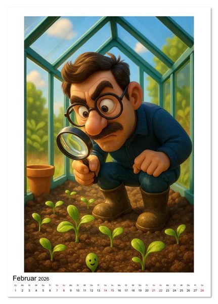 Produktbild: Gartenverliebt (Tischkalender 2026 DIN A5 hoch), CALVENDO Monatskalender