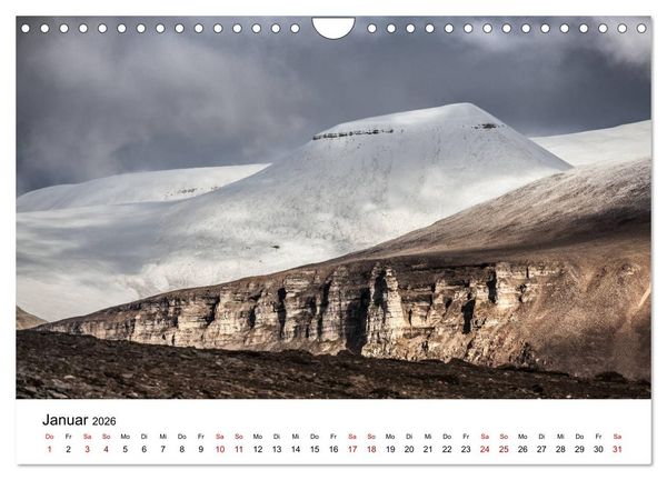 Produktbild: Spitzbergenkalender (Wandkalender 2026 DIN A4 quer), CALVENDO Monatskalender