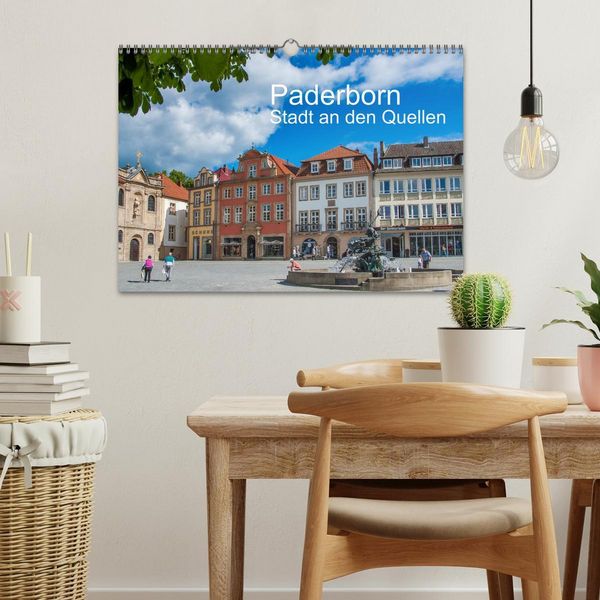 Produktbild: PADERBORN - Stadt an den Quellen (Wandkalender 2026 DIN A3 quer), CALVENDO Monatskalender