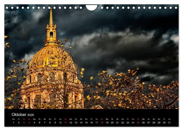 Produktbild: Paris - Impressionen einer Weltstadt (Wandkalender 2026 DIN A4 quer), CALVENDO Monatskalender