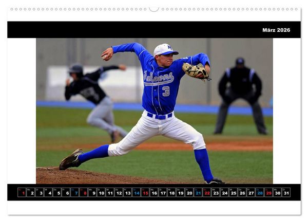 Produktbild: Kultsport Baseball (Wandkalender 2026 DIN A2 quer), CALVENDO Monatskalender