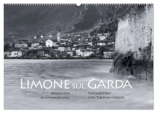 Produktbild: Limone sul Garda schwarzwei&szlig; (Wandkalender 2026 DIN A2 quer), CALVENDO Monatskalender