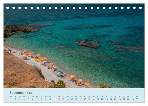 Produktbild: Sizilien &ndash; Die Insel, auf der es keinen Winter gibt (Tischkalender 2026 DIN A5 quer), CALVENDO Monatskalender