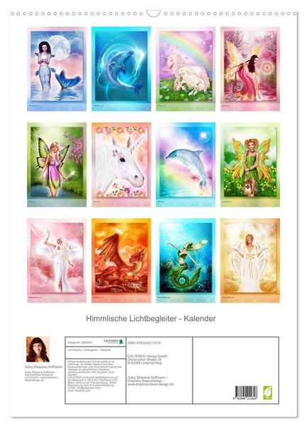 Produktbild: Himmlische Lichtbegleiter - Kalender (Wandkalender 2027 DIN A2 hoch), CALVENDO Monatskalender