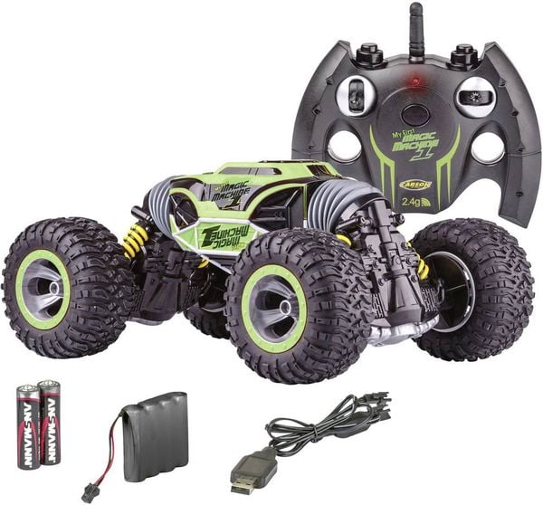 Carson Modellsport 500404202 My First Magic Machine 1:10 RC Einsteiger Modellauto Elektro Monstertruck Allradantrieb (4W