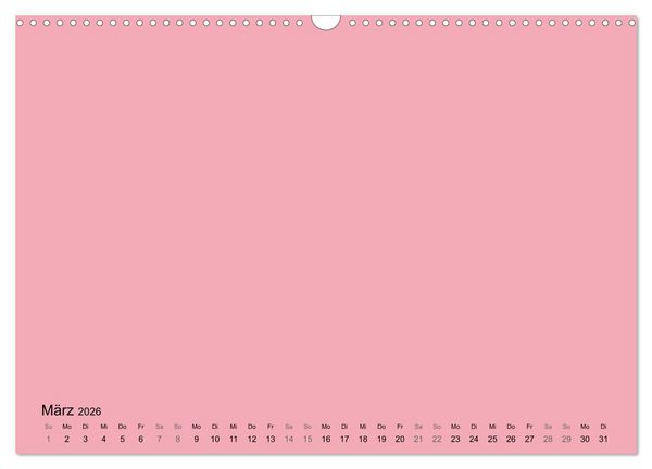 Produktbild: DIY Bastel-Kalender -Warme Pastell Farben- Zum Selbstgestalten (Wandkalender 2026 DIN A3 quer), CALVENDO Monatskalender