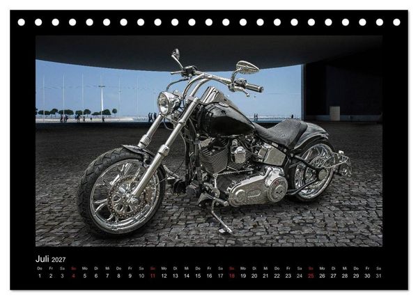 Produktbild: Motorrad-Tr&auml;ume &ndash; Chopper und Custombikes (Tischkalender 2027 DIN A5 quer), CALVENDO Monatskalender