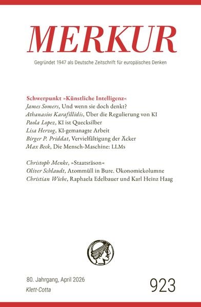 Produktbild: MERKUR 4/2026, Jg.80