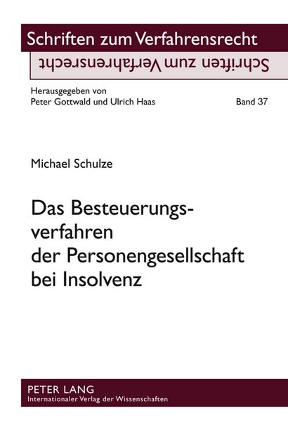 Produktbild: Das Besteuerungsverfahren der Personengesellschaft bei Insolvenz