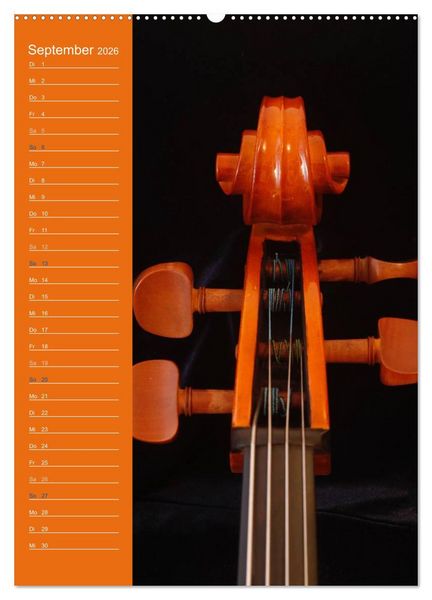 Produktbild: Geliebtes Cello (hochwertiger Premium Wandkalender 2026 DIN A2 hoch), Kunstdruck in Hochglanz
