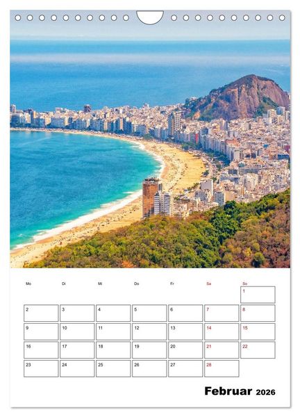 Produktbild: Rio de Janeiro - Reiseplaner (Wandkalender 2026 DIN A4 hoch), CALVENDO Monatskalender