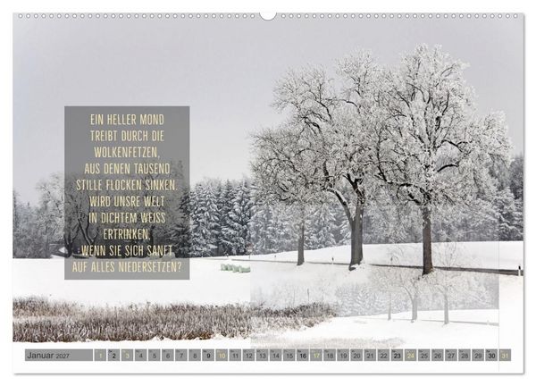 Produktbild: Stimmungsreigen Gef&uuml;hlvolle Texte und Bilder (Wandkalender 2027 DIN A2 quer), CALVENDO Monatskalender
