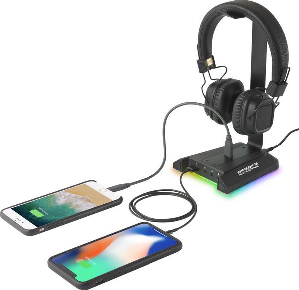 Produktbild: SpeaKa Professional SP-HPS-320 Kopfh&ouml;rerst&auml;nder Passend f&uuml;r (Kopfh&ouml;rer):On-Ear-Kopfh&ouml;rer, Over-Ear-Kopfh&ouml;rer Schwarz
