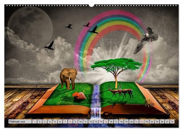 Produktbild: Surrealer Traum (hochwertiger Premium Wandkalender 2026 DIN A2 quer), Kunstdruck in Hochglanz