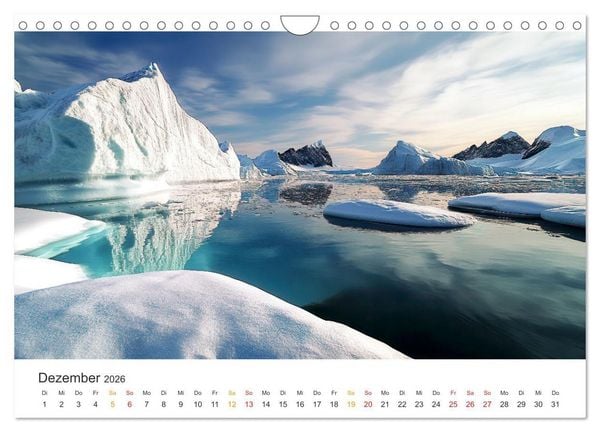 Produktbild: Gr&ouml;nland - Arktische Tr&auml;ume (Wandkalender 2026 DIN A4 quer), CALVENDO Monatskalender