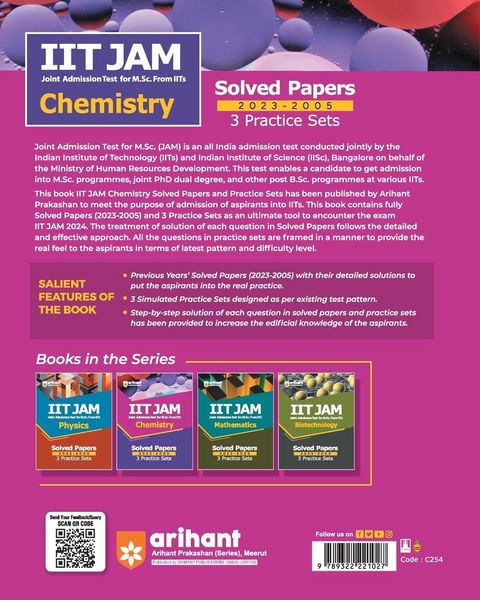 Produktbild: IIT JAM Chemistry Solved Papers (2023-2005) and 3 Practice Sets