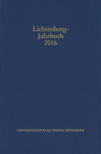 Produktbild: Lichtenberg-Jahrbuch 2016