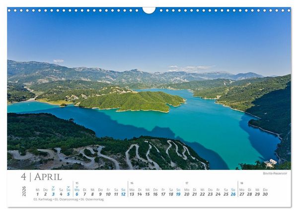 Produktbild: Albanien - wild, authentisch, abenteuerlich (Wandkalender 2026 DIN A3 quer), CALVENDO Monatskalender