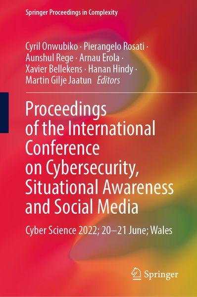 Produktbild: Proceedings of the International Conference on Cybersecurity, Situational Awareness and Social Media