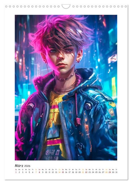 Produktbild: Coole Cyber Boys (Wandkalender 2026 DIN A3 hoch), CALVENDO Monatskalender