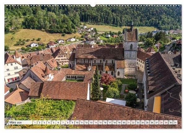 Produktbild: Schweiz - Saint-Ursanne (Wandkalender 2026 DIN A2 quer), CALVENDO Monatskalender
