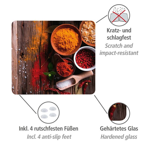 Produktbild: Motivplatte Mod. Gew&uuml;rze, f&uuml;r Glaskeramik Kochfelder