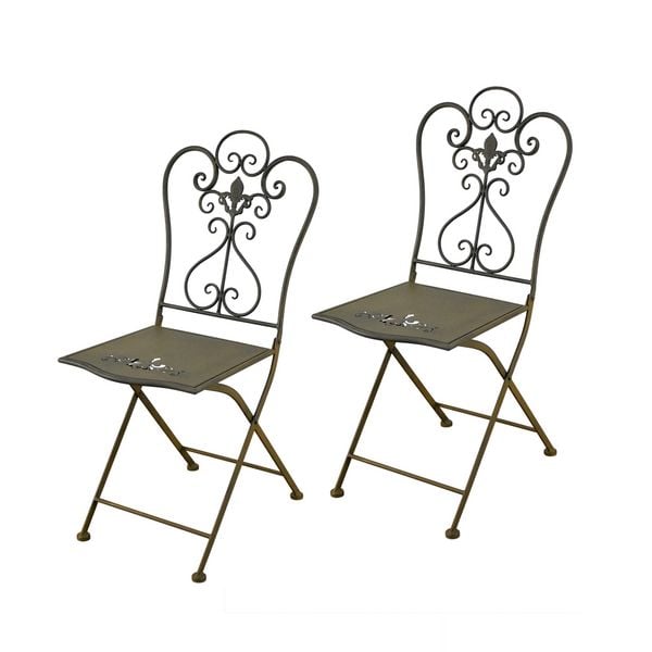 Produktbild: HTI-Living Gartenstuhl Lily 2er Set Braun Gartenstuhl Lily 2er Set Braun