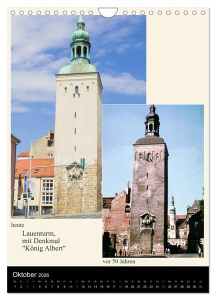 Produktbild: Bautzen vor 50 Jahren und heute (Wandkalender 2026 DIN A4 hoch), CALVENDO Monatskalender