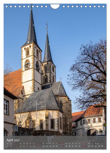 Produktbild: Deutschlands sch&ouml;nste Altstadt - Bad Wimpfen (Wandkalender 2027 DIN A4 hoch), CALVENDO Monatskalender
