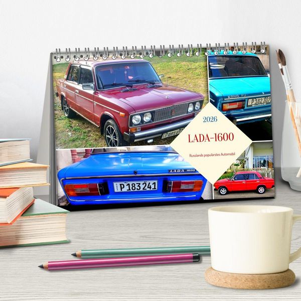 Produktbild: LADA-1600 - Russlands popul&auml;rstes Automobil (Tischkalender 2026 DIN A5 quer), CALVENDO Monatskalender