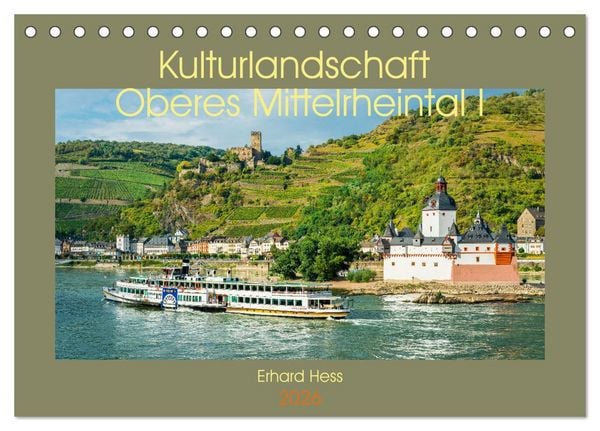 Produktbild: Kulturlandschaft Oberes Mittelrheintal I (Tischkalender 2026 DIN A5 quer), CALVENDO Monatskalender