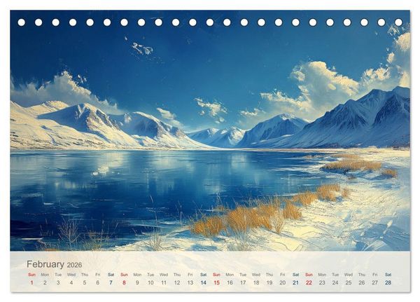 Produktbild: Impressions of landscape (Desk Calendar 2026 DIN A5 landscape), CALVENDO 12 Month DeskCalendar