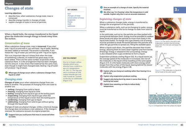 Produktbild: AQA GCSE Physics for Combined Science: Trilogy 9-1 Student Book