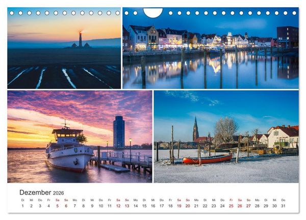Produktbild: Schleswig-Holsteinische Impressionen (Wandkalender 2026 DIN A4 quer), CALVENDO Monatskalender