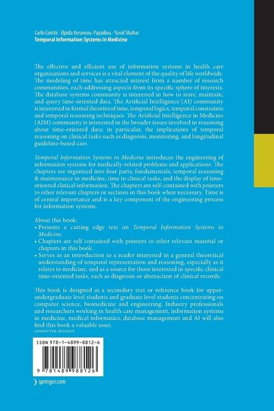 Produktbild: Temporal Information Systems in Medicine