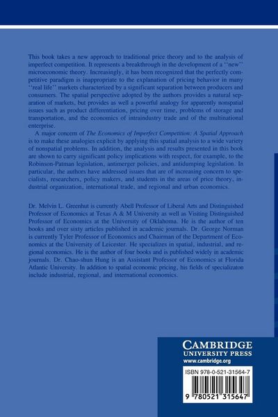 Produktbild: The Economics of Imperfect Competition