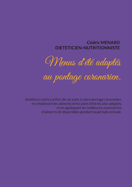 Produktbild: Menus d'&eacute;t&eacute; adapt&eacute;s au pontage coronarien.
