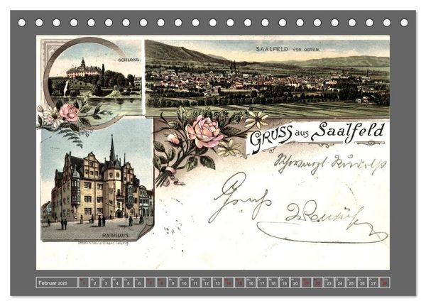 Produktbild: Gru&szlig; aus Saalfeld an der Saale (Tischkalender 2026 DIN A5 quer), CALVENDO Monatskalender