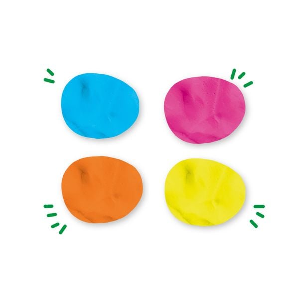 Produktbild: SES CREATIVE Knete Feel good Happy 4x90g