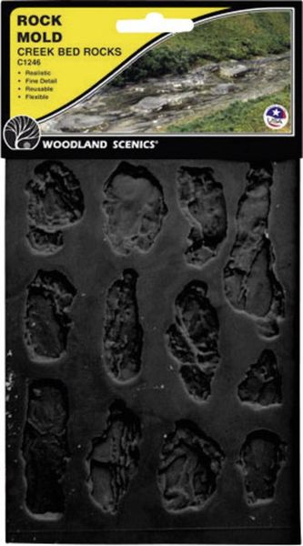 Woodland Scenics WC1246 Universell Kautschukform Bachbett (L x B) 190mm x 120mm