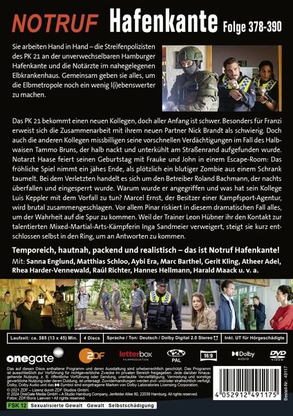 Produktbild: Notruf Hafenkante 30 (Folge 378-390) [4 DVDs]