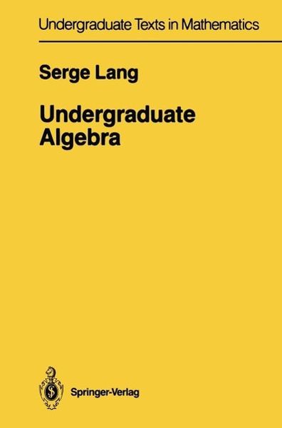Produktbild: Undergraduate Algebra