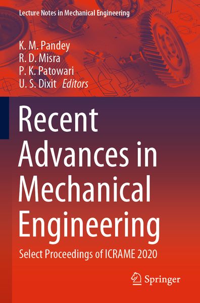 Produktbild: Recent Advances in Mechanical Engineering
