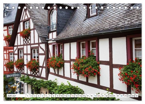 Produktbild: Die sch&ouml;nsten Orte im Moseltal - Von der Burg Eltz bis nach Trier (Tischkalender 2027 DIN A5 quer), CALVENDO Monatskalender