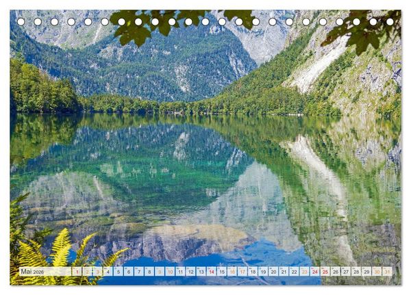 Produktbild: Berchtesgadener Land - Welt der Berge und Seen (Tischkalender 2026 DIN A5 quer), CALVENDO Monatskalender